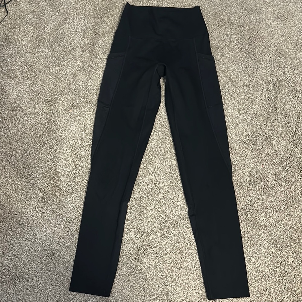 aerie leggings with mesh